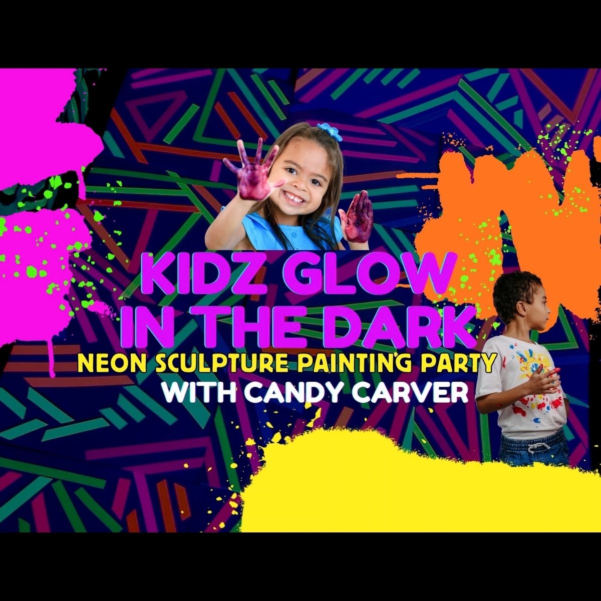 Candy Carver Kidz Glow-in-the-Dark Painting Party All Ages